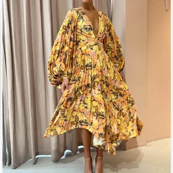 Acler Palms Dress in Kaleidoscope Floral